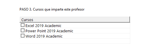 Selecciona las aplicaciones