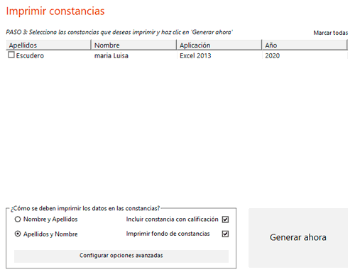 Haz clic en configurar opciones avanzadas