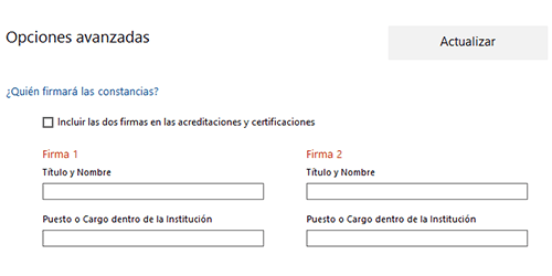 Ingresa el nombre y cargo
