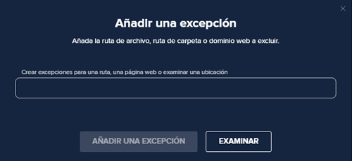 Haz clic en el botón examinar