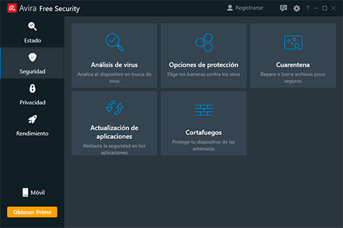 Haz clic en las opciones de protección
