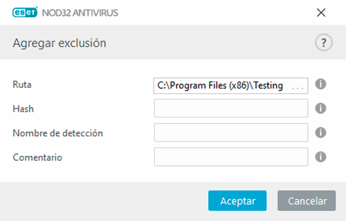 Selecciona la carpeta de Testing Program