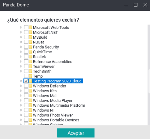 Busca la carpetra de TP y haz clic en aceptar