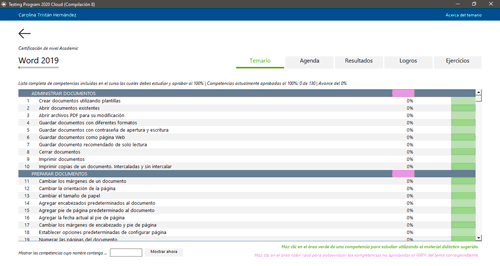 Presentar una autoevaluación