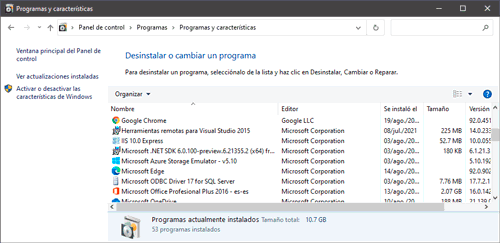 Verifica que no tengas mas de una aplicación instalada